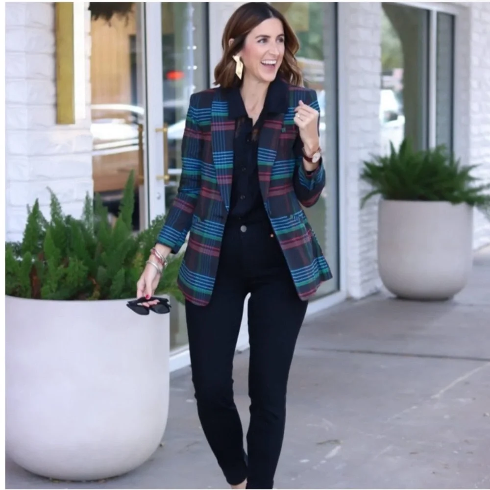 Cabi Plaid Women's Blazer - Picture 1 of 12